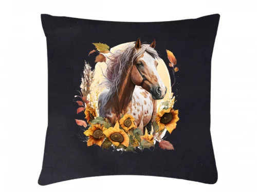 Originálny vankúš Paint horse sunflowers - Image 4