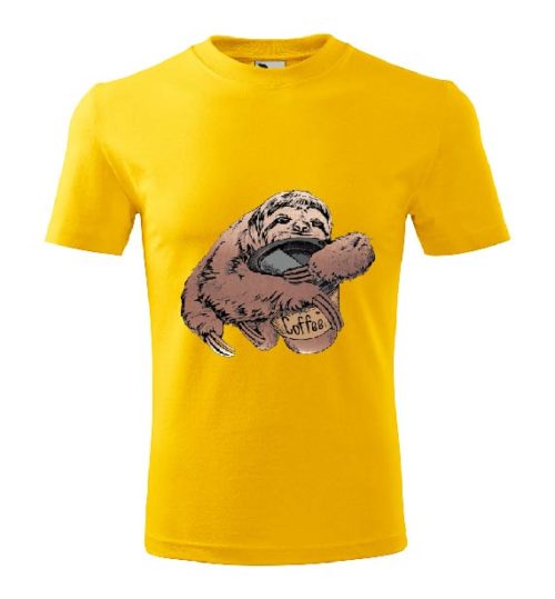 Tričko Coffee sloth