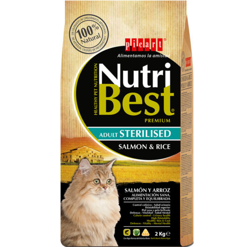 NutriBest Adult Sterilised Salmon & Rice 2 kg 30/11