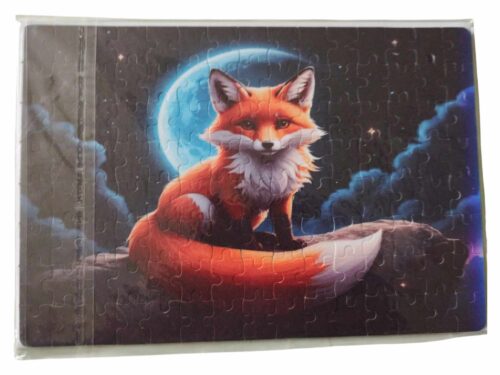 Puzzle s potlačou líška