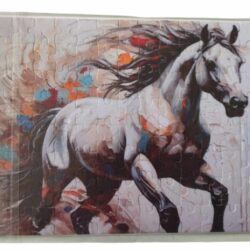Puzzle s potlačou kôň