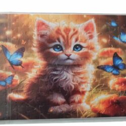 Puzzle s potlačou mačiatko