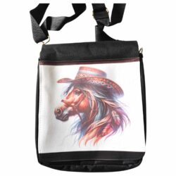 Taška cez plece s potlačou cowboy horse