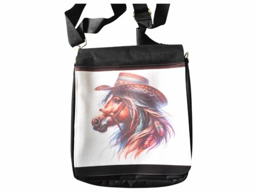Taška cez plece s potlačou cowboy horse