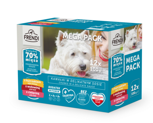 Frendi kapsičky 12x100g kura-hovädzina-teľa